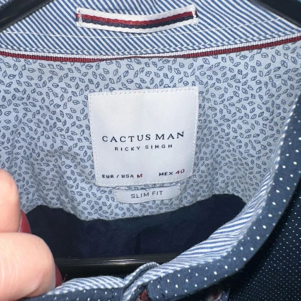 Cactus Man Men’s Button Down - Picture 4 of 5